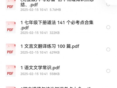 初中三个年级最新资料合集，总量超过1个T