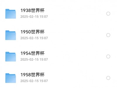 花了几个月整理的1930-2022年度足球世界杯视频录像，最全最完整。